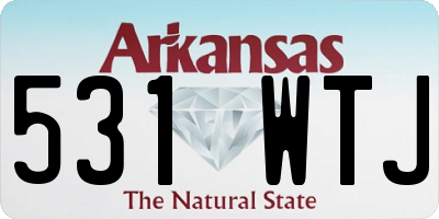 AR license plate 531WTJ