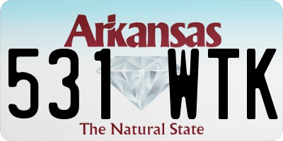 AR license plate 531WTK