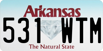 AR license plate 531WTM