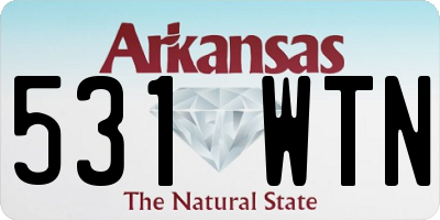 AR license plate 531WTN