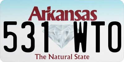 AR license plate 531WTO
