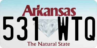 AR license plate 531WTQ