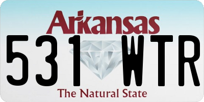 AR license plate 531WTR