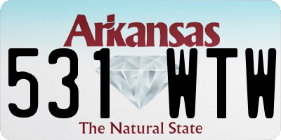 AR license plate 531WTW