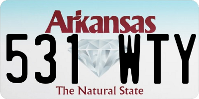 AR license plate 531WTY