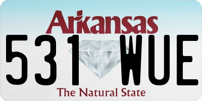 AR license plate 531WUE
