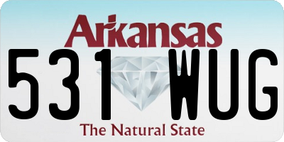 AR license plate 531WUG