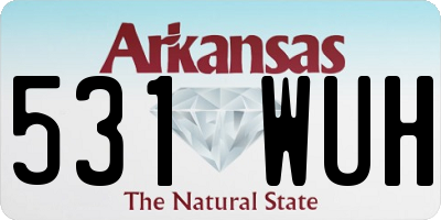 AR license plate 531WUH