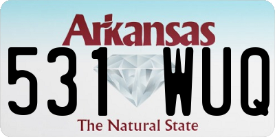 AR license plate 531WUQ