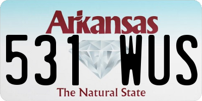 AR license plate 531WUS
