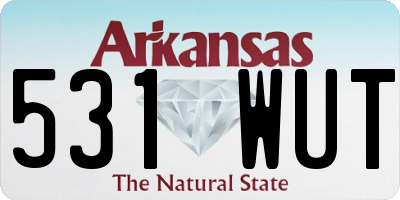 AR license plate 531WUT