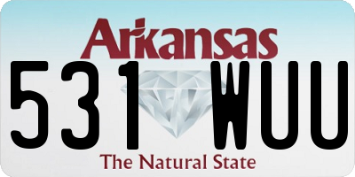 AR license plate 531WUU