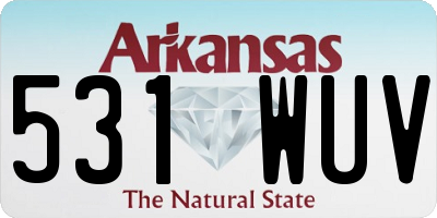 AR license plate 531WUV