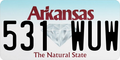 AR license plate 531WUW