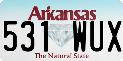 AR license plate 531WUX