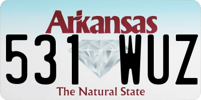 AR license plate 531WUZ