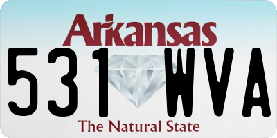 AR license plate 531WVA