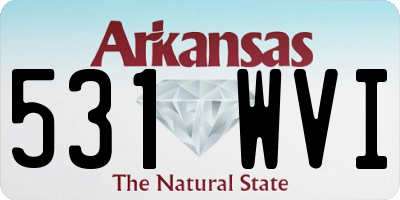 AR license plate 531WVI