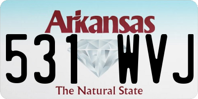 AR license plate 531WVJ
