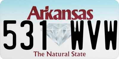 AR license plate 531WVW