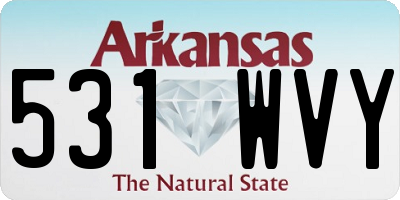 AR license plate 531WVY