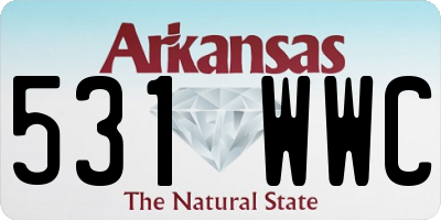 AR license plate 531WWC