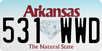 AR license plate 531WWD