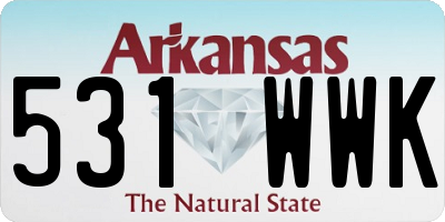 AR license plate 531WWK