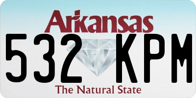 AR license plate 532KPM