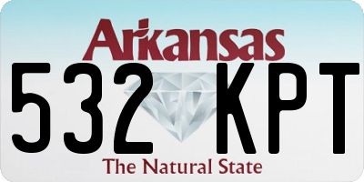 AR license plate 532KPT