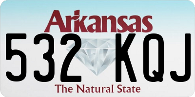 AR license plate 532KQJ