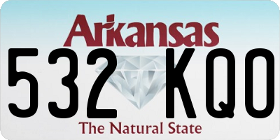 AR license plate 532KQO