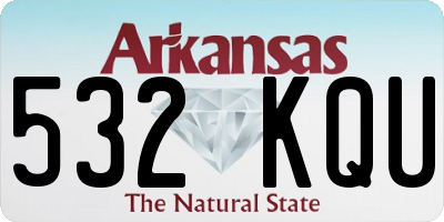 AR license plate 532KQU