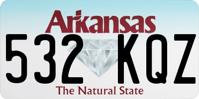AR license plate 532KQZ