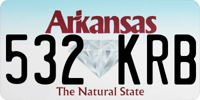 AR license plate 532KRB
