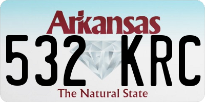 AR license plate 532KRC