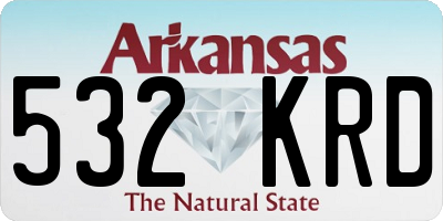 AR license plate 532KRD