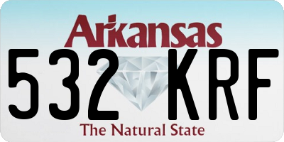 AR license plate 532KRF