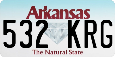 AR license plate 532KRG