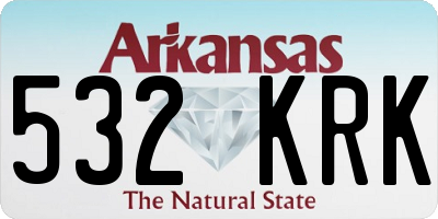 AR license plate 532KRK