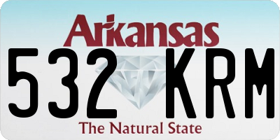AR license plate 532KRM