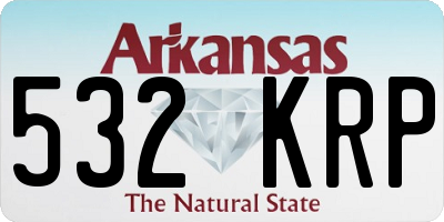 AR license plate 532KRP