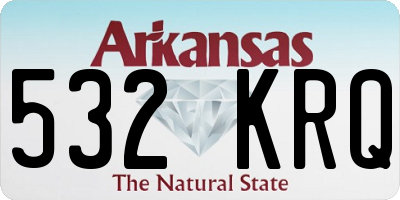 AR license plate 532KRQ
