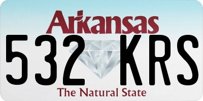 AR license plate 532KRS