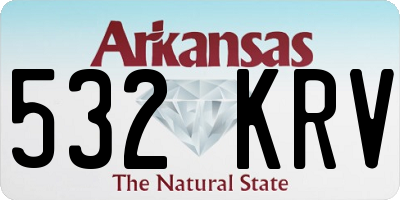 AR license plate 532KRV