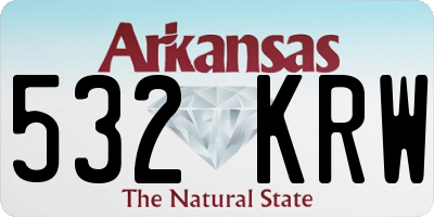 AR license plate 532KRW