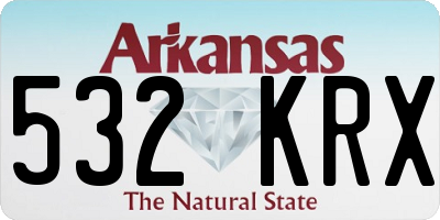 AR license plate 532KRX