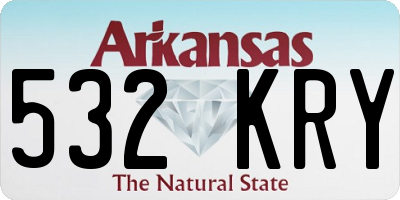 AR license plate 532KRY