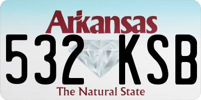 AR license plate 532KSB