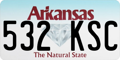 AR license plate 532KSC